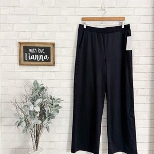 YOGALICIOUS Black Lux Avenue Wide-Leg Pant